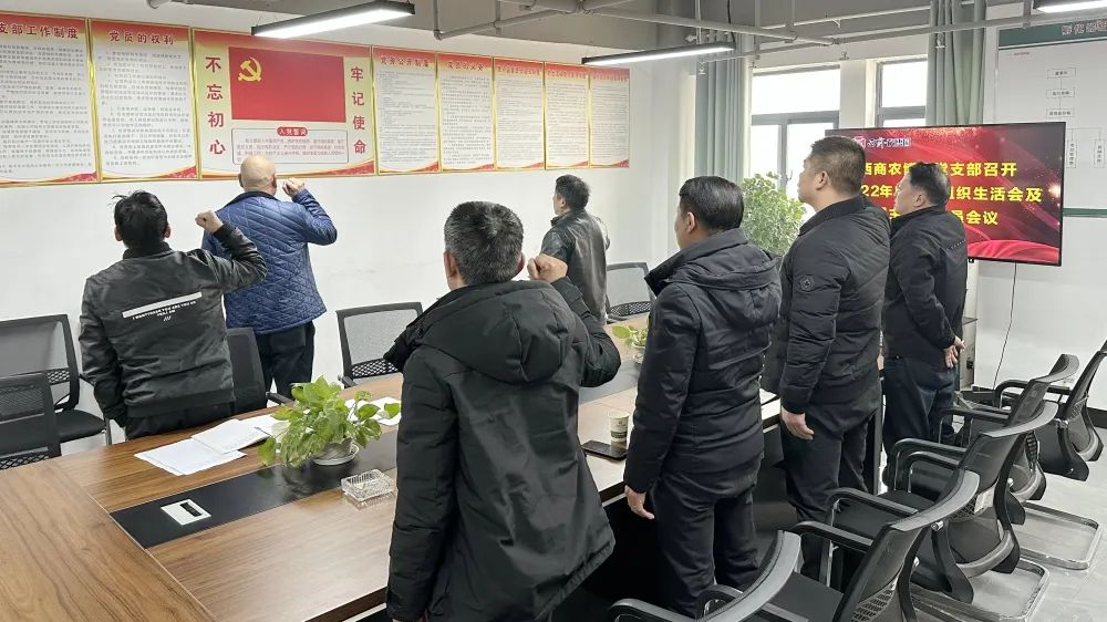 湖北阳新西商农博园党支部召开2022年组织生活会及民主评议会